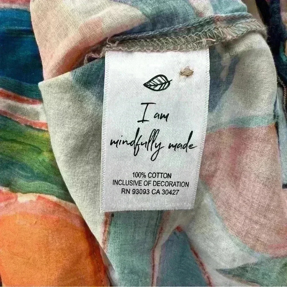 NWT NIC + ZOE Citrus Grove Puff Sleeve Top. - Picture 9 of 10